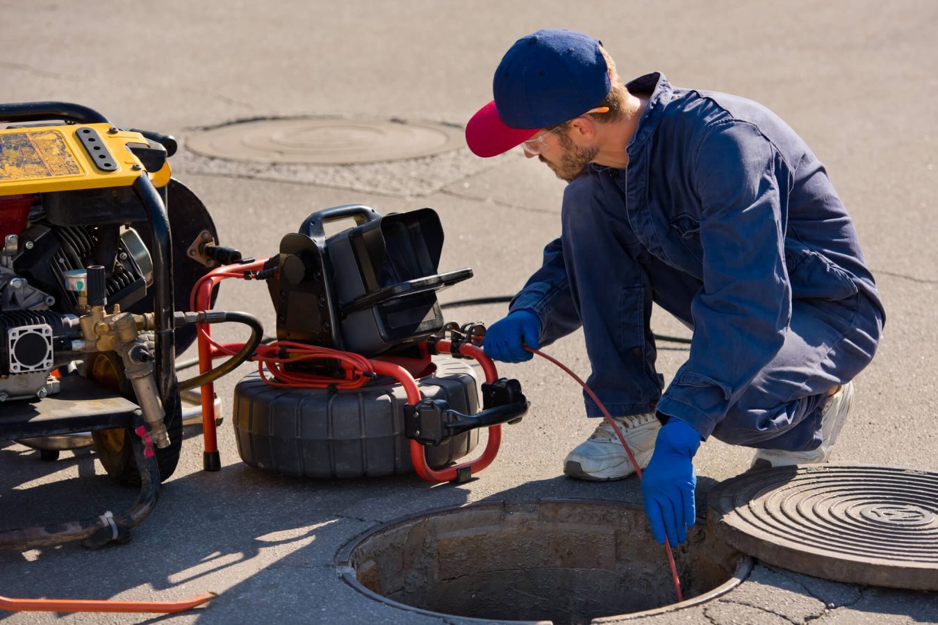 CCTV drain camera inspection